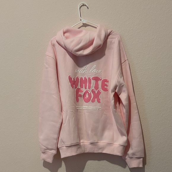 White Fox Boutique Light Pink Hoodie - Picture 3 of 3
